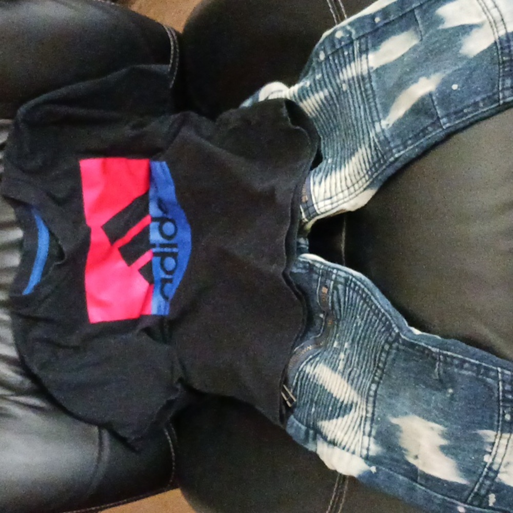 Adidas shirt & Cool Kids Jeans